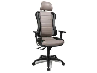 Bureaustoel Bekleding Zwart-grijs Zitting 420-530x 500x 470mm - 2