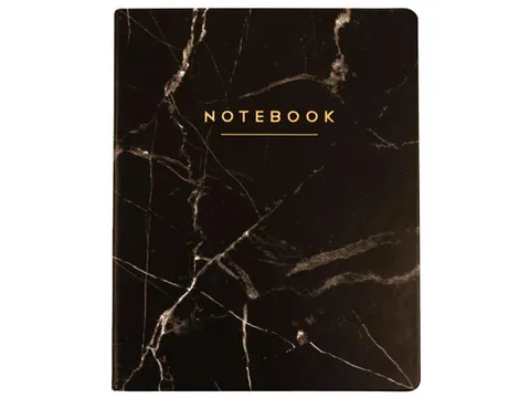 Notitieboek Èccolo Black Marble lijn ca.20x25cm 80gr. 256pag.