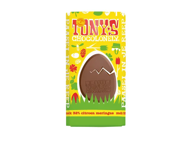 Chocolat de Pâques Tony's Chocolonely tablette lait citron&méringue
