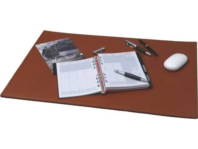 Sous-main Alassio cognac cuir véritable 65x45cm