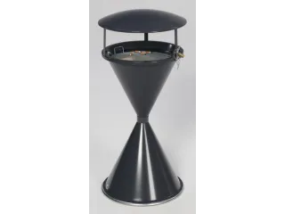 Zandasbak Zwartgrijs 960x440mm Overkapping Ketting En Hangslot - 1