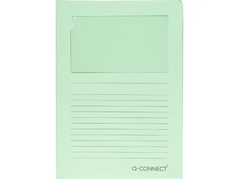 L-Map Met Venster A4 120 Grams 100 stuks Lichtgroen