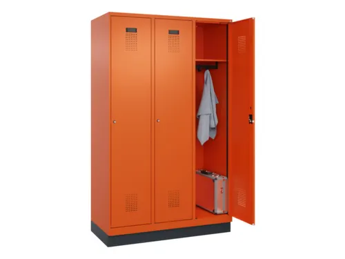 locker,HxBxD 1950x1200x500mm,3vak,vak B 400mm,cil.-slot,sokkel
