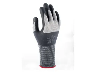 Handschoen Showa 381 grip nitril grijs maat M - 1