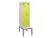 armoire vestiaire avec banc noir et blanc,HxlxP 2120x600x815mm
