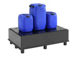 Opvangbak Hdpe Bxdxh 1270x870x400mm V. 2x220l M. Poten Pe Plaat