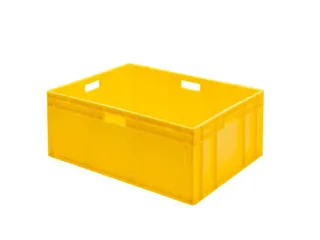 Euronorm Stapelkrat 320x800x600mm 127liter Wanden/bodem Gesloten Geel - 1