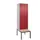 PBM-locker met bank,HxBxD 2120x600x815mm,2vak,vak B 300mm,cil.-slot