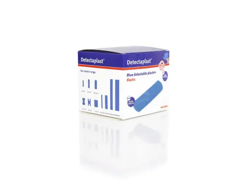 Detectaplast pleister elastisch X-Ray blauw 25x72mm 100 Stuks