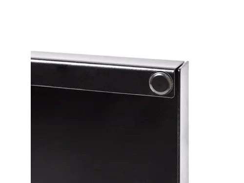 Reclamepaneel Panel Base Staal 40x40 cm Zwart