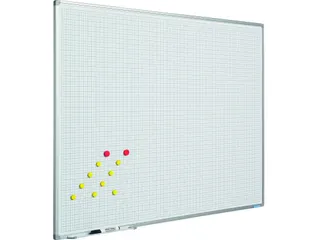 Smit Visual ruitbord 90x120cm softline profiel ruit 2x2cm - 1