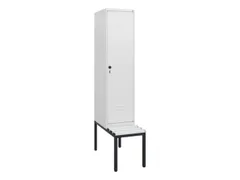 locker met bank,HxBxD 1950x400x815mm,1vak,vak B 400mm,draaigrendel