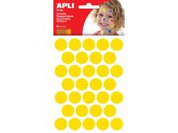 Stickers Cirkel Diameter 20 Mm 180 Stuks Geel