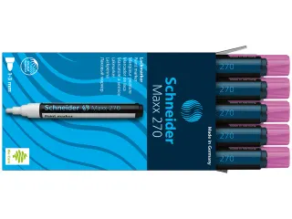 Lakmarker Schneider Maxx 270 1-3mm Roze - 9