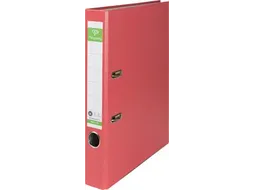 ordner, voor ft A4, uit Recycolor papier, rug van 5 cm, rood