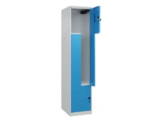Z-garderobekast,HxBxD 1850x400x500mm,vak B 200/400mm,draaigrendel - 2