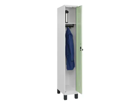 locker,HxBxD 1950x300x500mm,1vak,vak B 300mm,draaigrendel,voeten