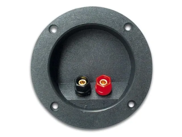 Luidsprekeraansluiting - Rond - Verguld