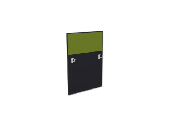 baliepaneel,v. bureau,aanbouw links,B 800mm,CC-zwart,BN7048-groen