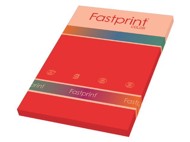 Kopieerpapier Fastprint A4 160 Gram Felrood 50vel | GekleurdPapierShop.nl