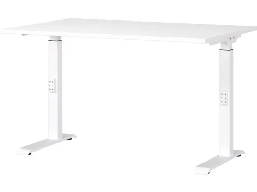 In hoogte verstelbaar bureau,HxBxD 680-910x1200x800mm,blad wit
