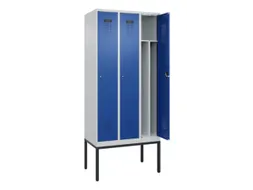 locker voor scheiding van kleding,HxBxD 2120x900x500mm,3vak
