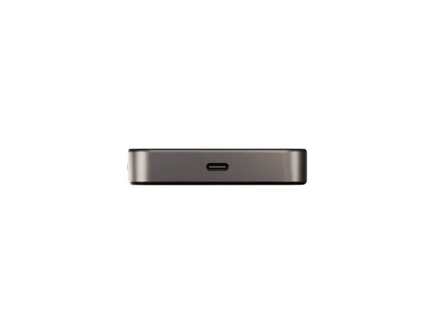 Slim Aluminium Powerbank Qi2 10.000 mAh Zwart