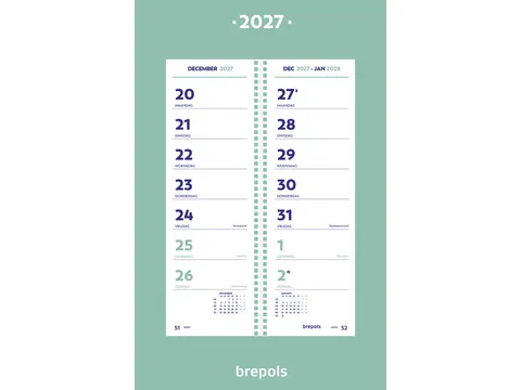Week Omlegkalender Op Schild, 2026