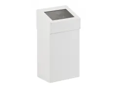 Afvalbak met Pushklep 18 Liter Wit