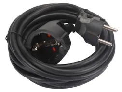 Verlengkabel 3m - Zwart - 3G1.5 - Randaarde