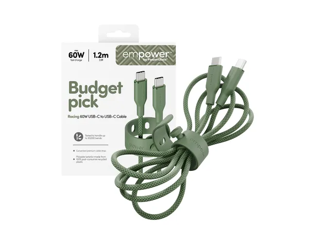 PanzerGlass empower by Racing 60W USB-C to USB-C Cable | USB 2.0