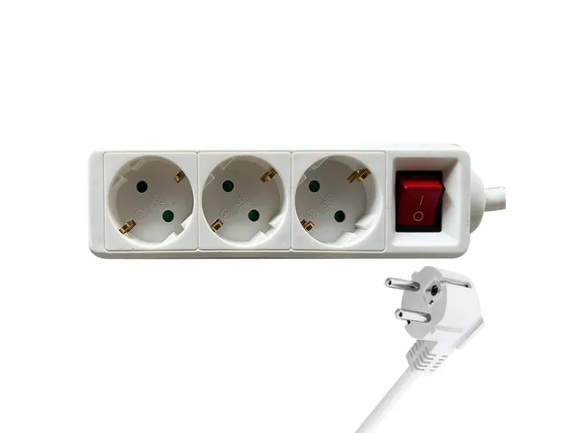 Stekkerdoos BRASQ 3 voudig 3 meter wit