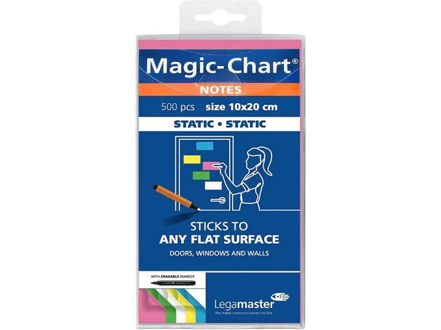 Legamaster Magic-Chart Notes 10x20cm assorti 500 stuks