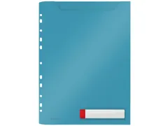 Insteekmap U-model Leitz Cosy harmonica A4 met perforatiestrip PP blau