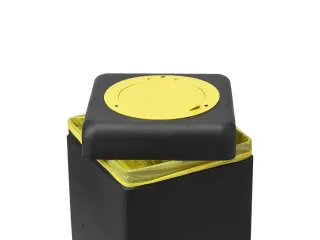 Afvalbak 60 liter EarthBin Geel Zwart - 3