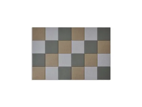Akoestische PET-vilt wandtegels 30x30cm Combi Beige 24 Stuks