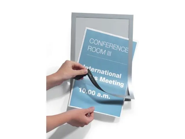 Duraframe A4 zilver, in ophangbare etui