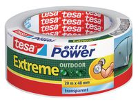 tesa Extra Power Extreme Outdoor Duct Tape, 48 mm x 20 m, Transparant