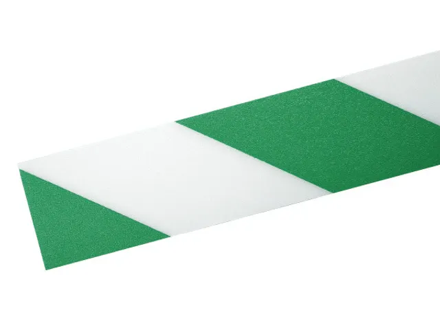 Durable Signaal Sticker Vloermarkering Groen/wit 50mmx30m