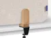 Séparateur de bureau Elements Acoustique 60x160cm Beige Pinces