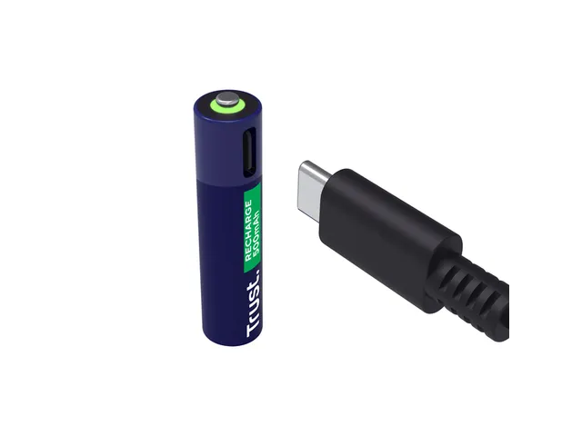 Batterij Trust USB-C oplaadbaar AAA 4 stuks