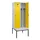 locker met bank,voor scheiding van kleding,HxBxD 2120x800x815mm,2vak