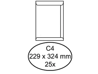 Envelop Quantore Akte C4 229x324mm 120gr Wit zelfklevend - 1