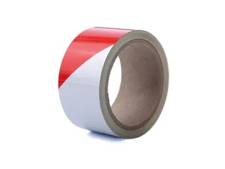 Reflecterende Tape 5cm x 10m Rood Wit - 1