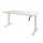 Dextro Slinger Bureau Zit-sta T-poot 160x80 Krijtwit 25mm Wit