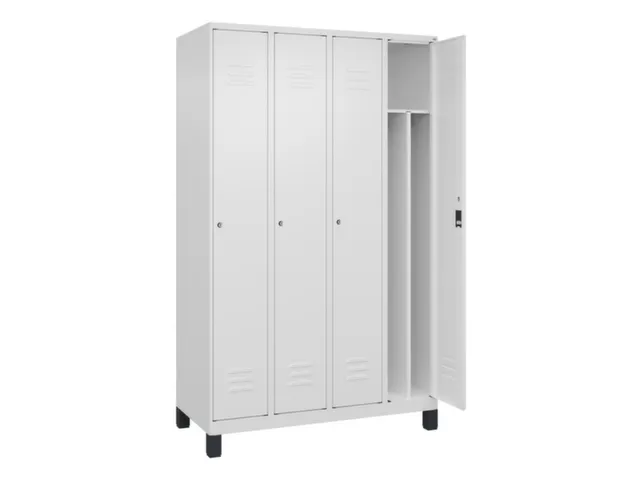 locker voor scheiding van kleding,HxBxD 1950x1200x500mm,4vak