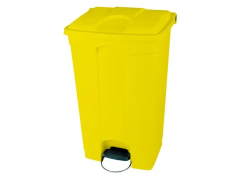 Afvalbak 90 liter HxBxD 820x412x500mm PP geel