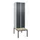 locker met bank,HxBxD 2120x600x815mm,2vak,vak B 300mm,draaigrendel