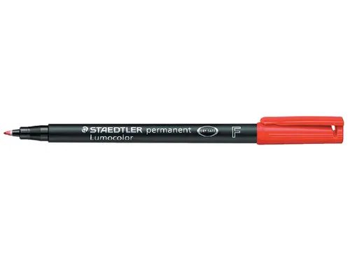 Viltstift Staedtler OHP Lumocolor 318 Fijn 0.6mm Rood