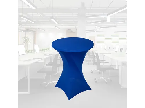 Tafelrok BRASQ voor statafel 80cm blauw